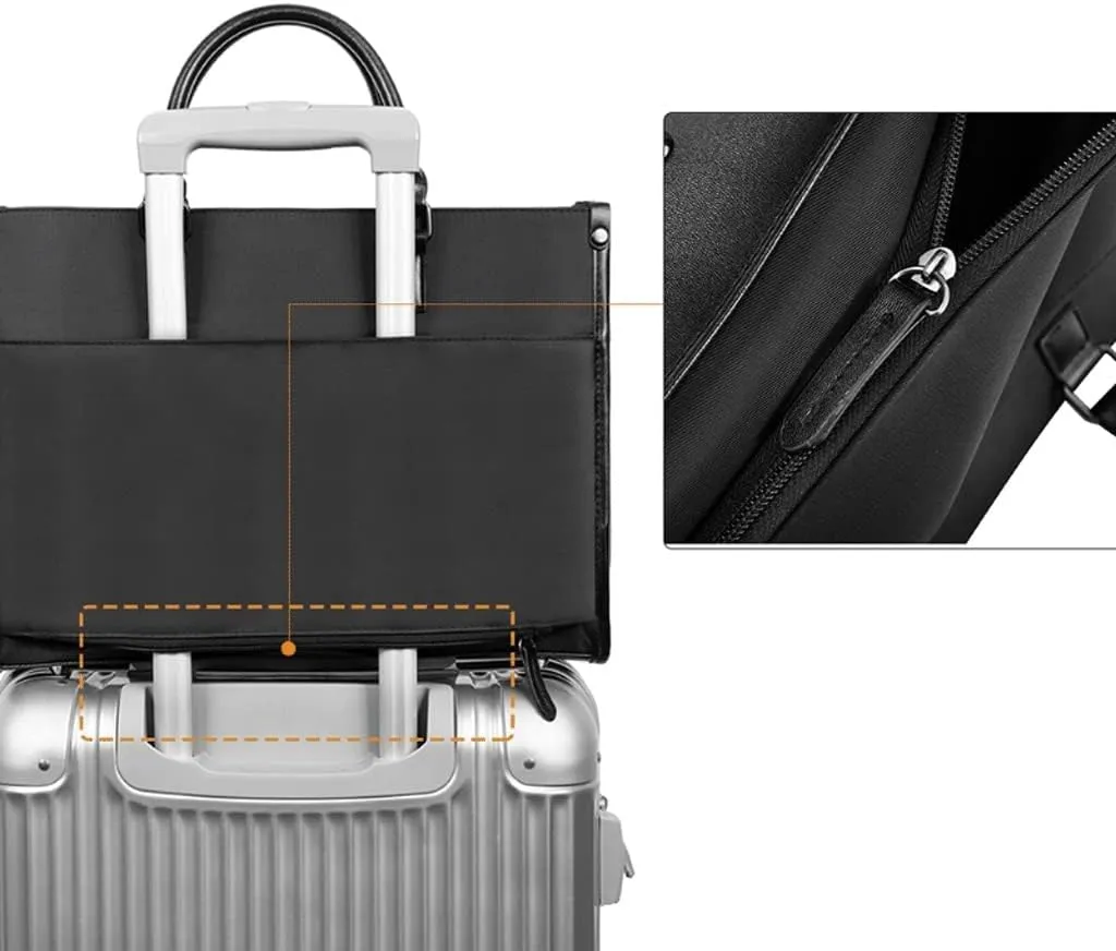 15.6 Inch Briefcase Convertible Messenger Bags Handbag Men Waterproof Nylon Multifunctional Business Shoulder Bag