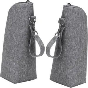 2pcs Insulated Milk Bottle Bag Durable Thermal Pouch for Feeding Bottles Keeps Milk Warm Cold for Go Parents