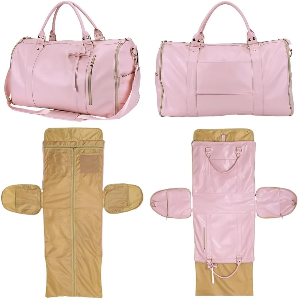 3 in 1 Convertible Garment Duffle Bag, Travel Garment Bag with Straps Carry-on Garment Bag Large Suit Travel Bag Weekend Bag for Women Weekend Work Airport Trip