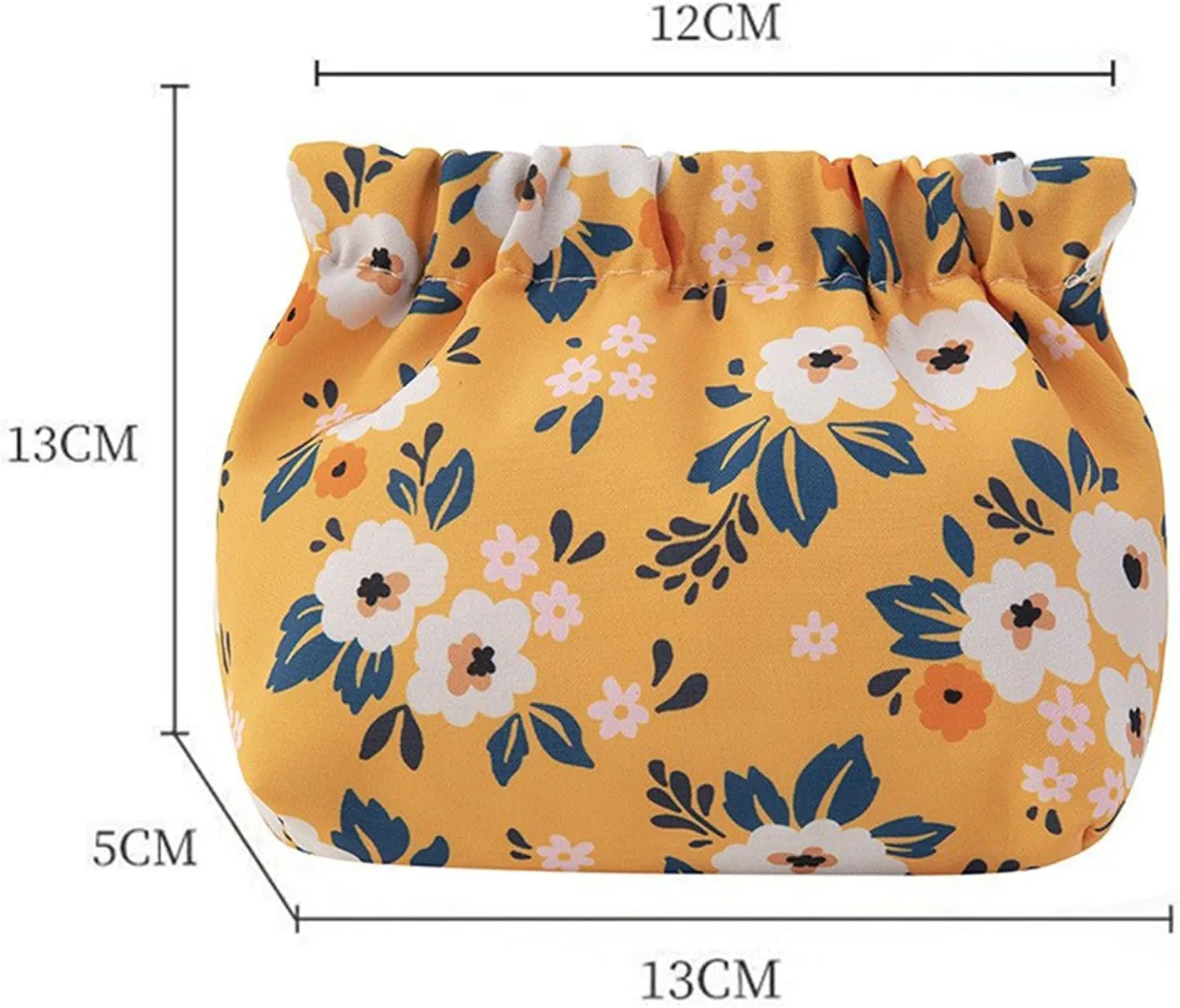4Pack Treadcrck Portable Mini Storage Bag, Portable Mini Storage Bag for Purse, Mini Portable Storage Bags, No Zipper Self-Closing Mini Makeup Bag Organizer (4pcs C)