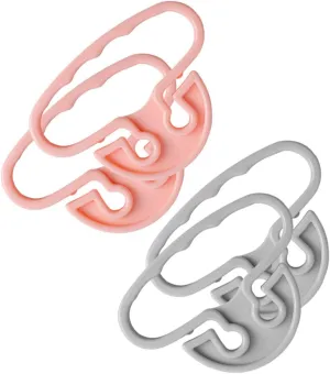 4pcs Locking Tabs Grocery Bag Handles Labor-saving Shopping Handle for Tote Random Color