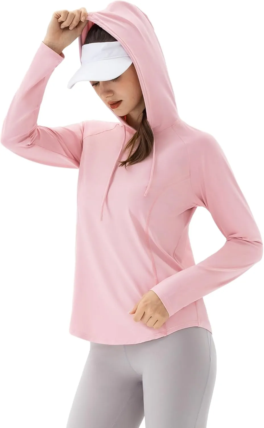 Angel season Sun Shirt for Women Long Sleeve Hoodies Lightweight Hiking Elastic Workout Clothing Fishing Running Outdoor