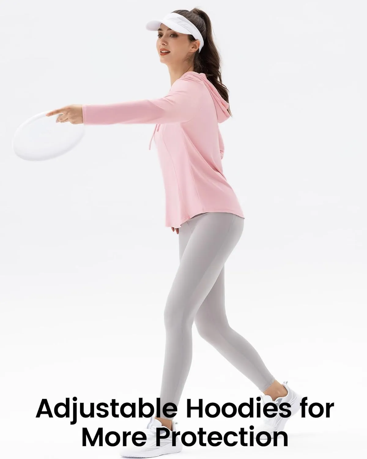 Angel season Sun Shirt for Women Long Sleeve Hoodies Lightweight Hiking Elastic Workout Clothing Fishing Running Outdoor