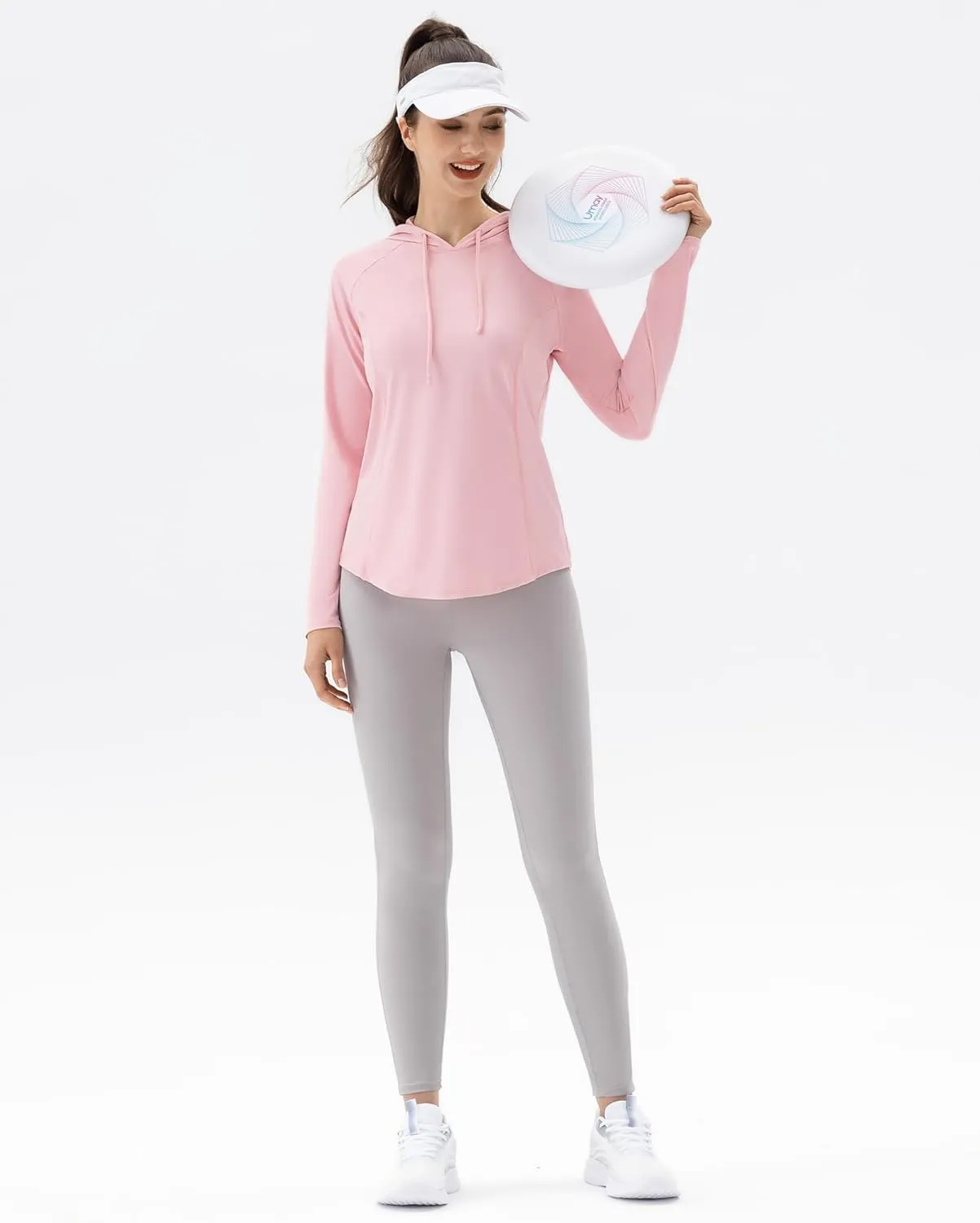 Angel season Sun Shirt for Women Long Sleeve Hoodies Lightweight Hiking Elastic Workout Clothing Fishing Running Outdoor