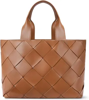 BOSTANTEN Woven Tote Bag for Women Top Handle Purses and Handbags Shoulder Crossbody Purse With Zipper