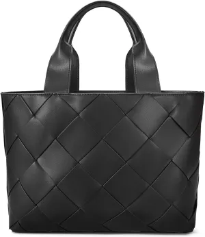 BOSTANTEN Woven Tote Bag for Women Top Handle Purses and Handbags Shoulder Crossbody Purse With Zipper