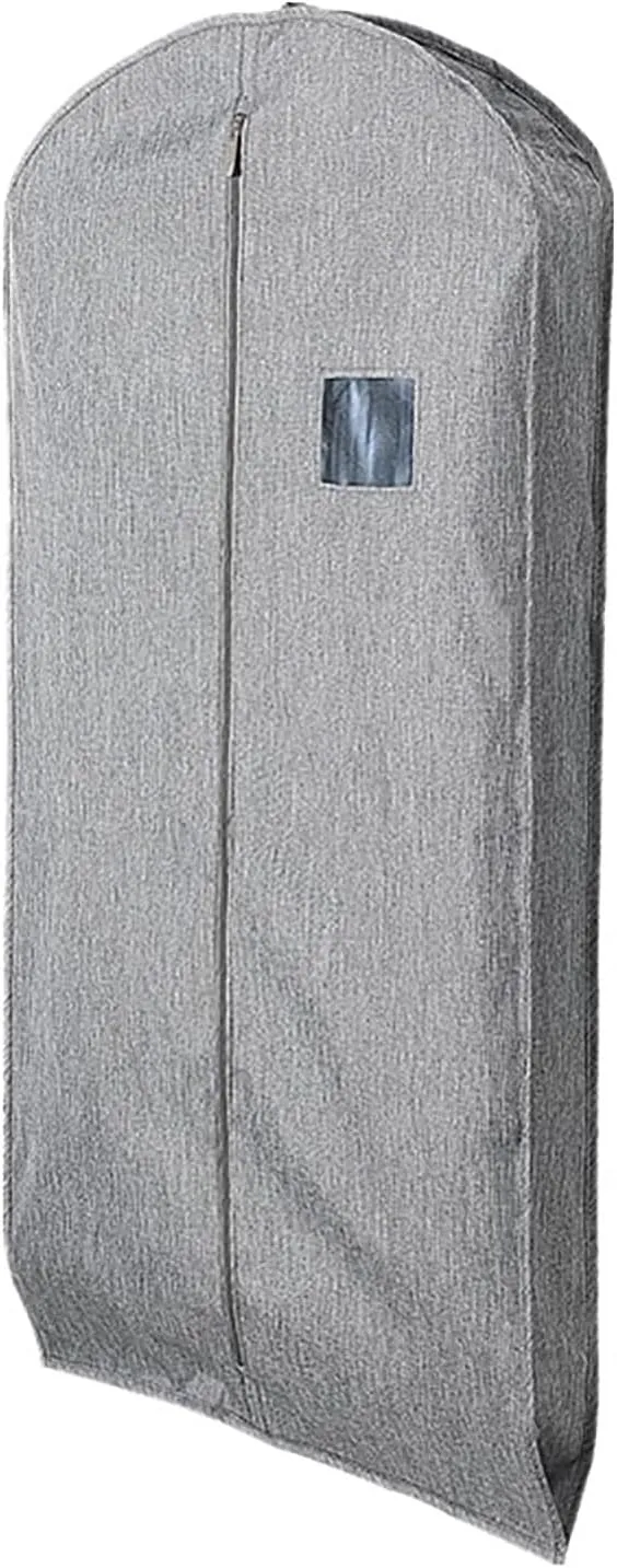 Breathable Garment Bags for Hanging Clothes, Oxford Cloth Garmet Bag, Zippered Storage for Suit Bags, for Household Use(Gray,35.4in/90cm)