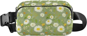 Buttercup Floral Sage Fanny Packs for Women Crossbody Bags Everywhere Belt Bag with Adjustable Strap Fashion Waist Pack for Travel Daily Running