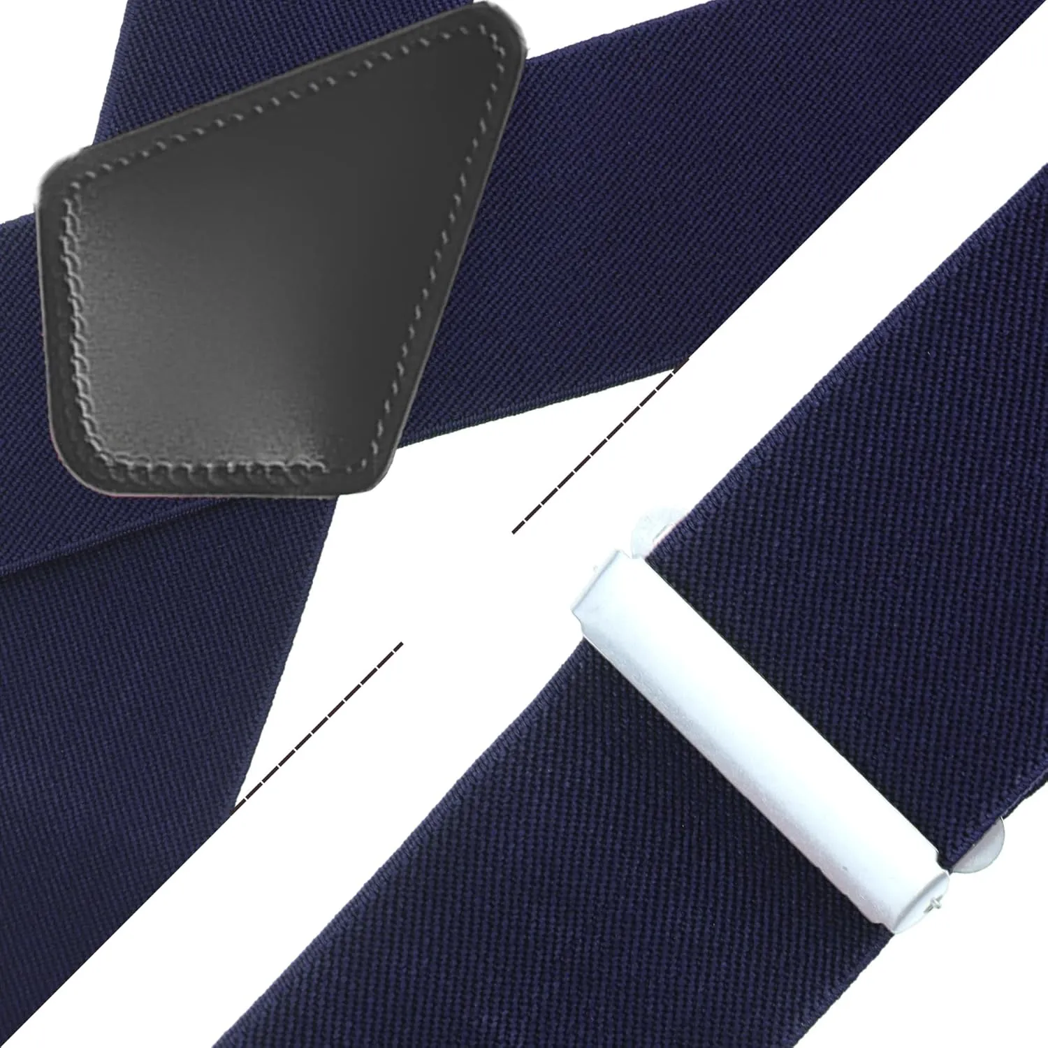 CADONO Men's 2 Inch Heavy Duty SuspendersAdjustable X-Back with Strong Clips for Work, Jeans, and More
