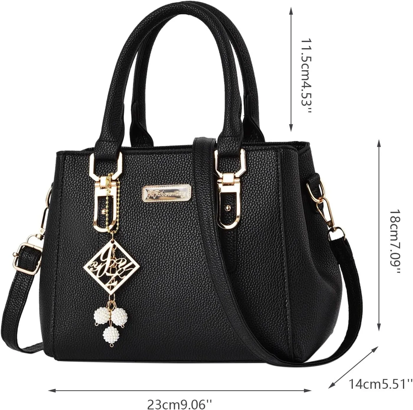 Casual Leather Messenger Bag Large Capacity Handbag Fashion Womens Bags over The Shoulder Bags for (Dark Gray, One Size)