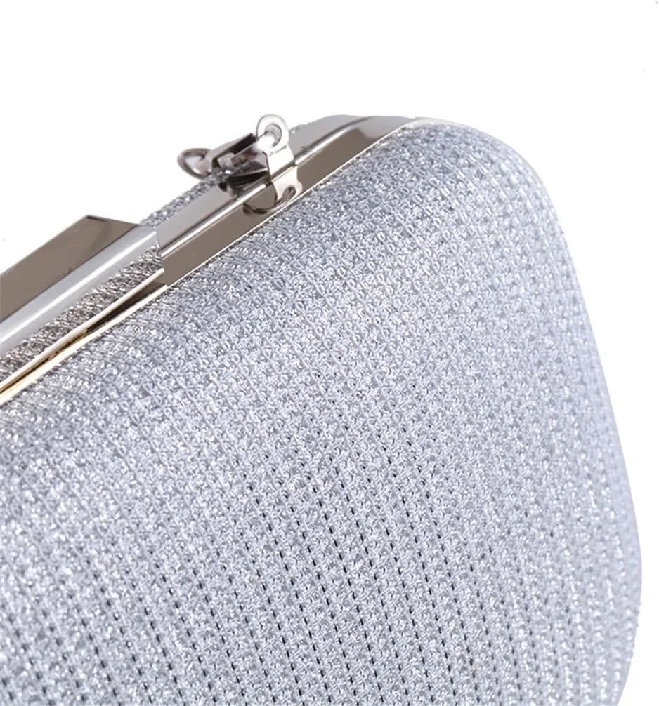 Checkered Chain Diagonal Straddle Bag Dinner Handheld Evening Dress Paired with Handbag(E)