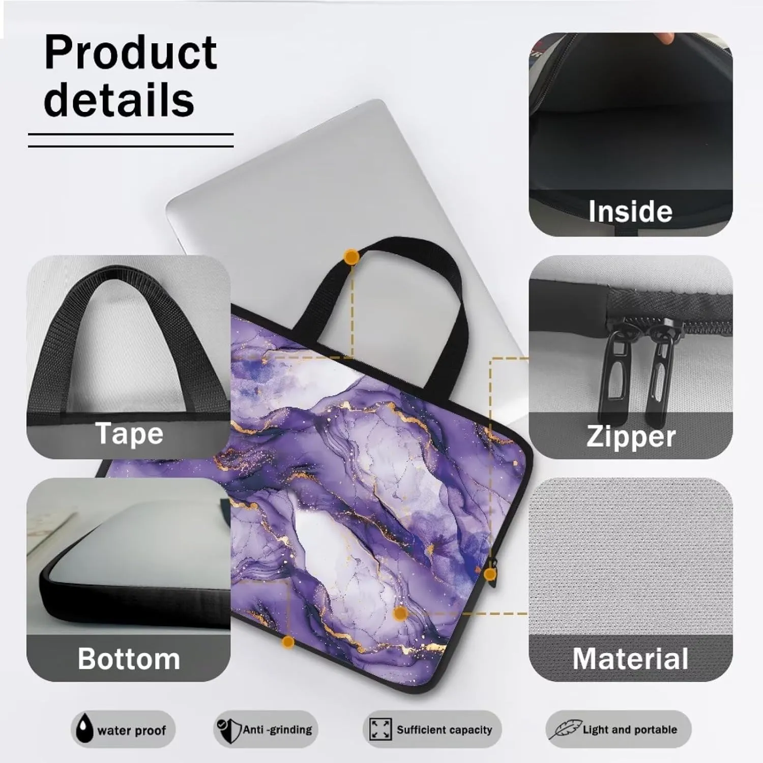 Computer Bags for Laptops for Women Men Laptop Bag Laptop Sleeve Casual Briefcase Handbag Work Bags
