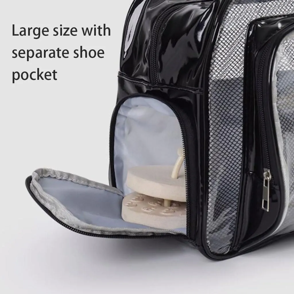 Convenient Large-Capacity Plastic Toiletry Bag Simple Portable Travel wash Bag with Handle Makeup Storage Bag Practical
