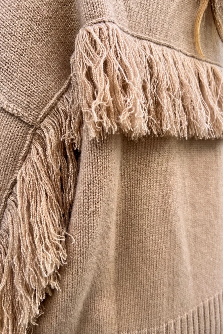Cowboy Jumper With Fringes Desert Mirage