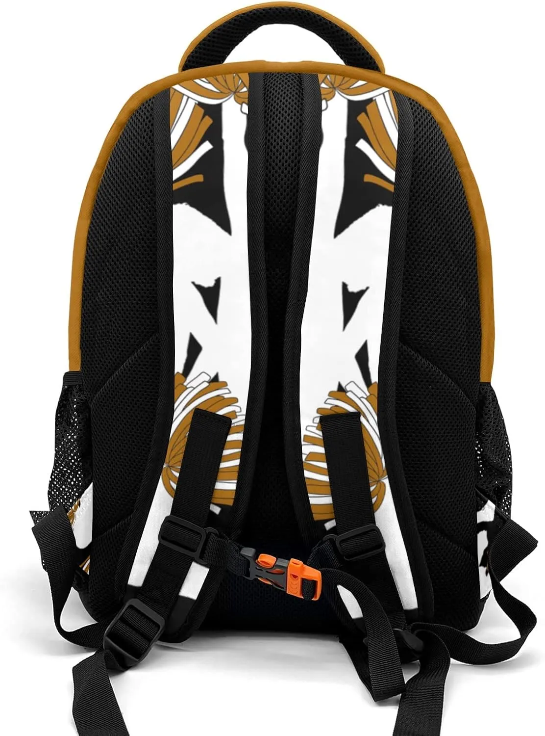Custom Custom Cheerleaders Bags Cheer Pom Brown Black Backpack Multifunctional Waterproof Laptop Bag for Travel Gift