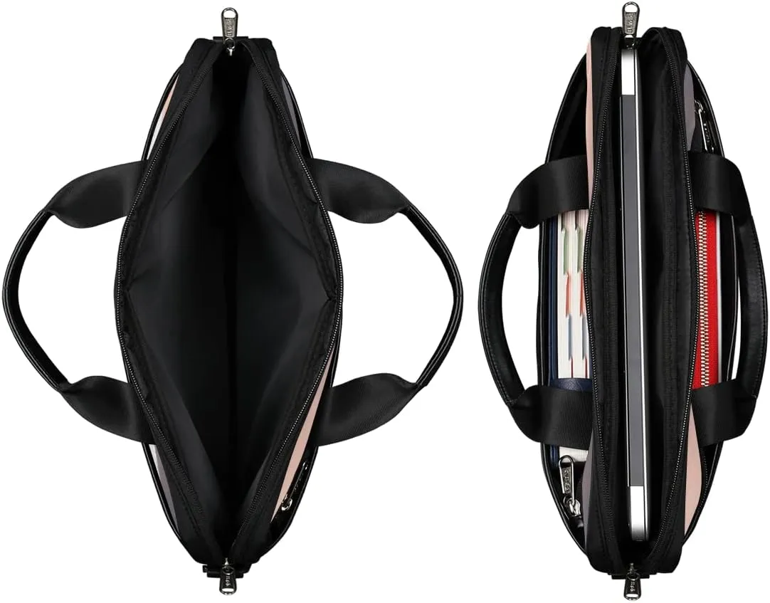 Elegant Swan Water Powder Laptop Shoulder Messenger Bag Waterproof Laptop Briefcase with Handle and Padded Strap Case Sleeve