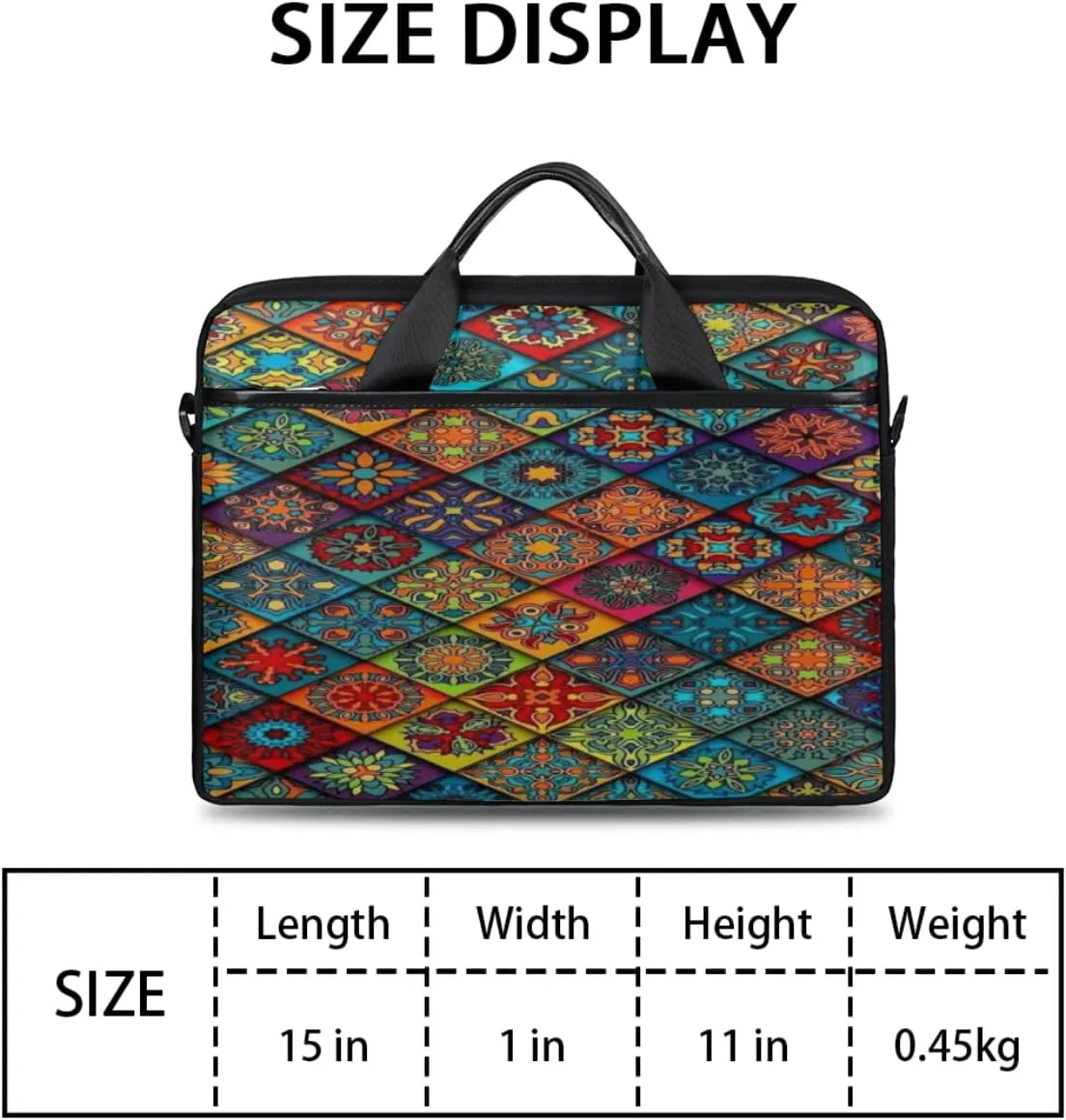 Elegant Swan Water Powder Laptop Shoulder Messenger Bag Waterproof Laptop Briefcase with Handle and Padded Strap Case Sleeve