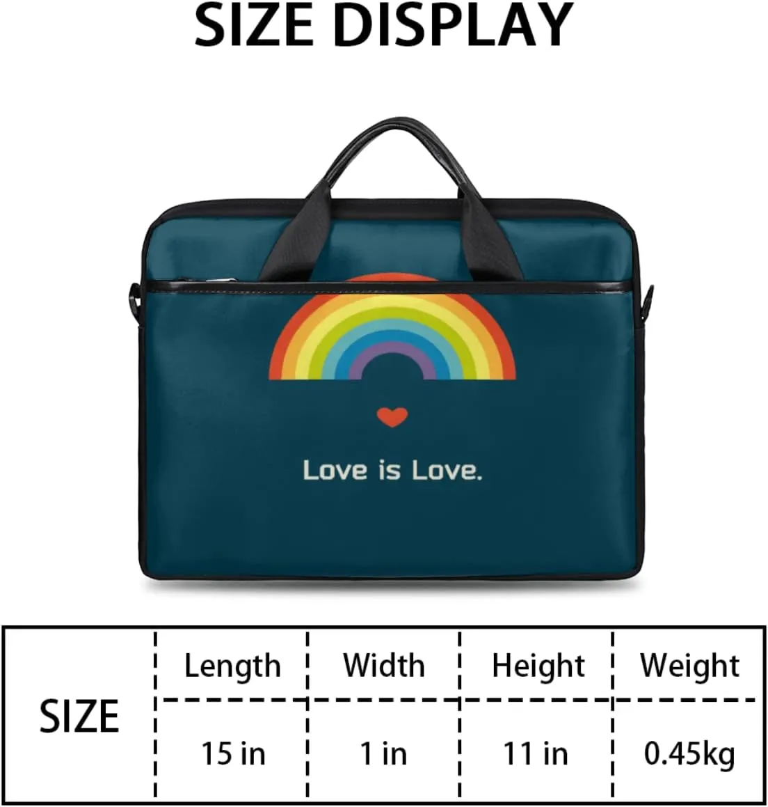 Elegant Swan Water Powder Laptop Shoulder Messenger Bag Waterproof Laptop Briefcase with Handle and Padded Strap Case Sleeve
