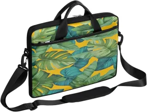 Elegant Swan Water Powder Laptop Shoulder Messenger Bag Waterproof Laptop Briefcase with Handle and Padded Strap Case Sleeve