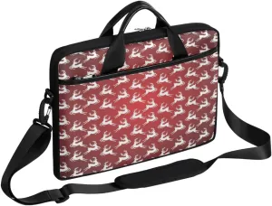Elegant Swan Water Powder Laptop Shoulder Messenger Bag Waterproof Laptop Briefcase with Handle and Padded Strap Case Sleeve
