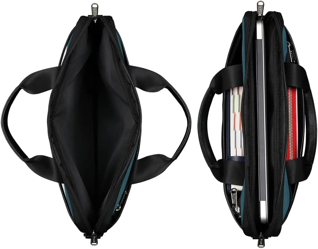 Elegant Swan Water Powder Laptop Shoulder Messenger Bag Waterproof Laptop Briefcase with Handle and Padded Strap Case Sleeve