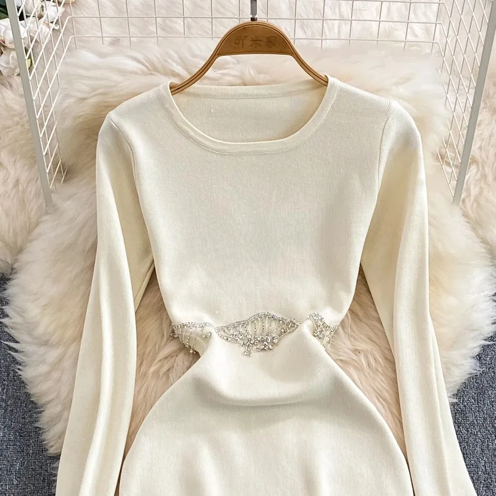 Eve Embellished Dress with cut-out Detailing