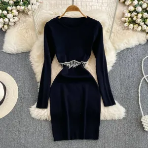 Eve Embellished Dress with cut-out Detailing