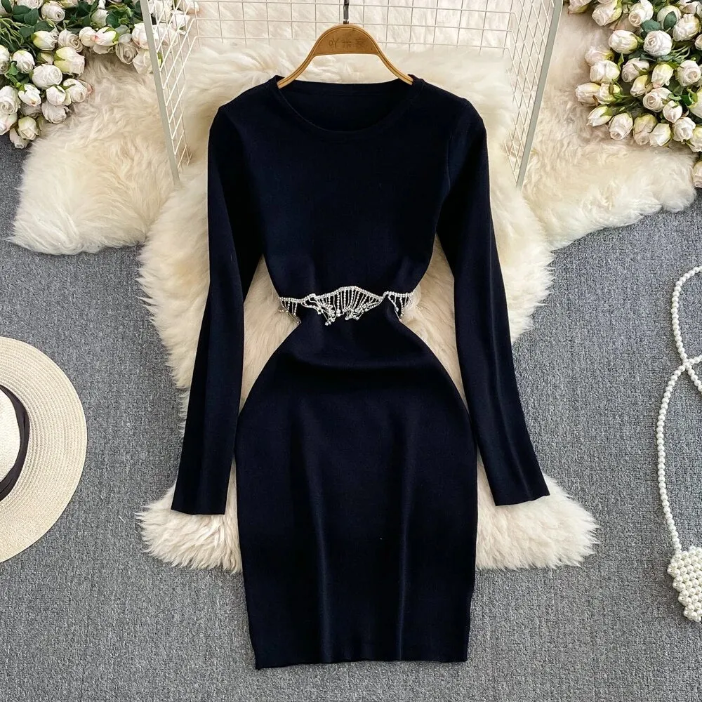 Eve Embellished Dress with cut-out Detailing