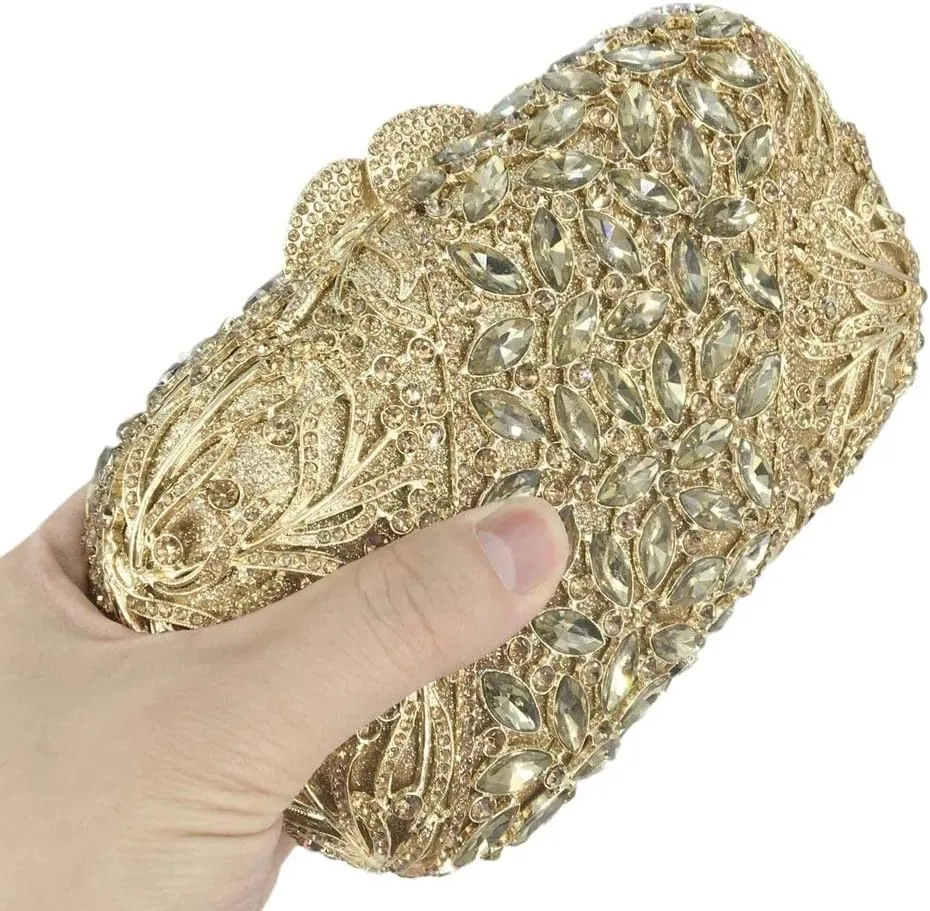 Evening Clutch Bags for Women Formal Party Rhinestone Bags Wedding Party Crystal Clutch Purses