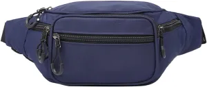 Fanny Pack Adult Waist Bag Multifunctional Chest Bag Ladies Sports Bags Men Running Bags Portable Wallet (Blue)