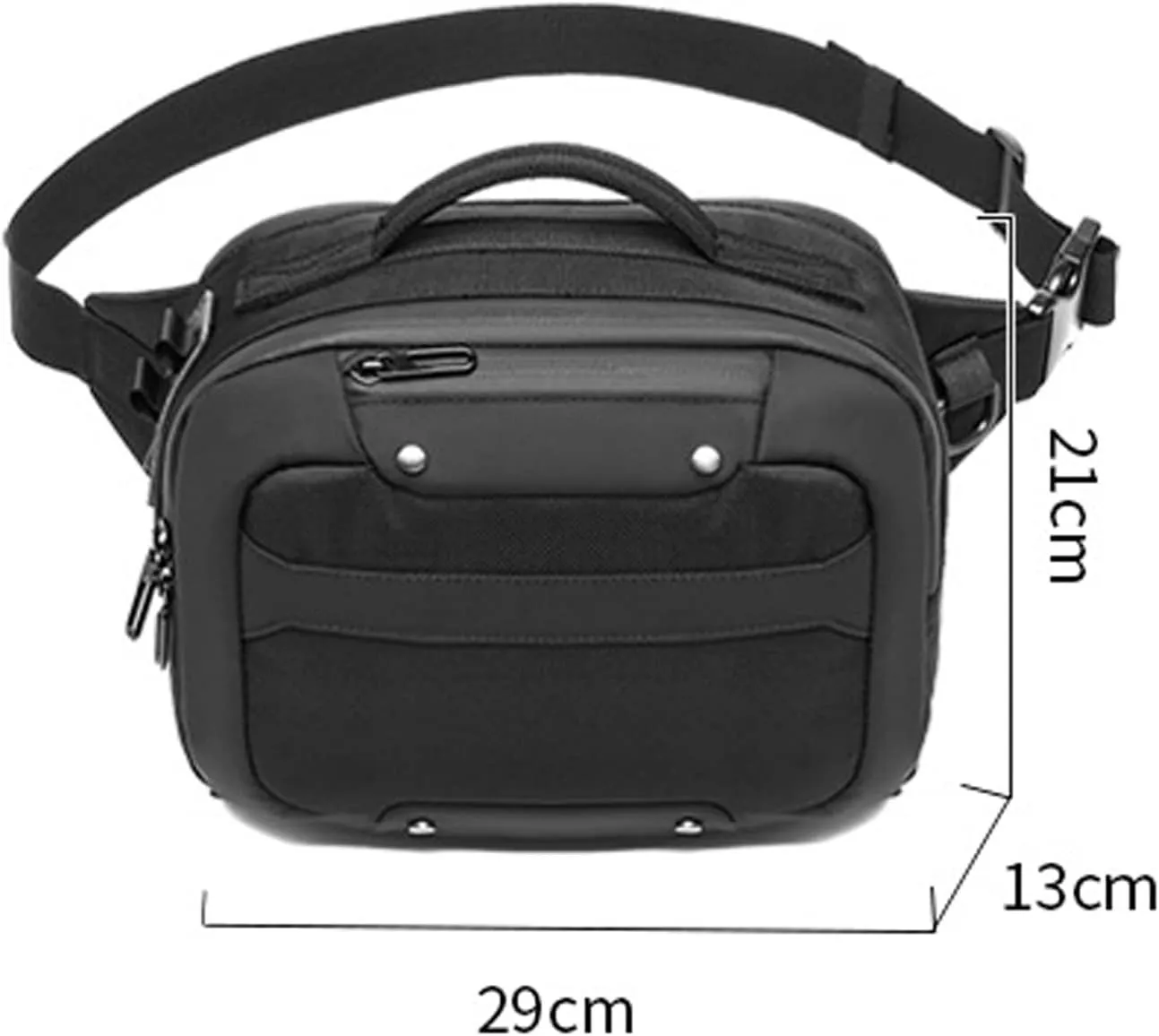 Fanny Pack Simple Waterproof Messenger Bag Men's Fashion Sports Mobile Phone Bag Multifunctional Waist Bags (D)