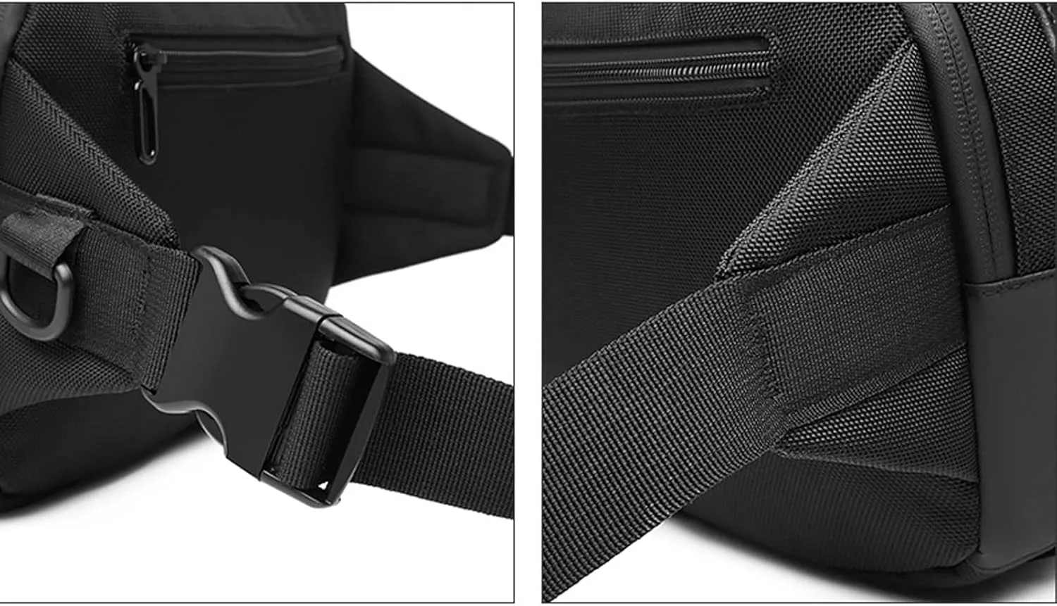 Fanny Pack Simple Waterproof Messenger Bag Men's Fashion Sports Mobile Phone Bag Multifunctional Waist Bags (D)