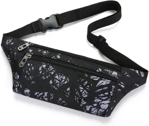 Fanny Pack Summer Men's Waist Bag Waterproof Nylon Leisure Bag Three-Layer Multifunctional Men's Waist Bags Sports Phone Bags (Black)