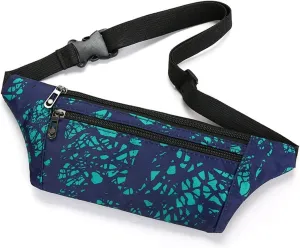 Fanny Pack Summer Men's Waist Bag Waterproof Nylon Leisure Bag Three-Layer Multifunctional Men's Waist Bags Sports Phone Bags (Green)