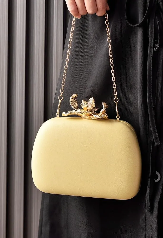 Flower Evening Clutch for Women Shiny Evening Bag Purses Gorgeous Handbags for Feast Party Wedding 2025