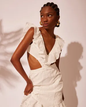 Flutter Cut Out Long Dress