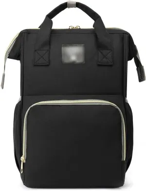 for women Bag Waterproof Fashion Backpack Bags For Mom Large-capacity multifunctional Lightweight (Black)