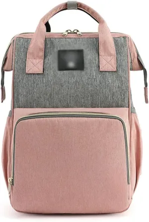 for women Bag Waterproof Fashion Backpack Bags For Mom Large-capacity multifunctional Lightweight (Pink)