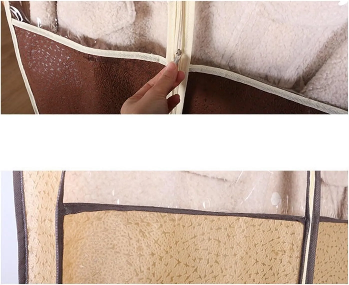 Garment Bags Breathable Coat Fur Dust Cover, Three-dimensional Clothing Dust Cover Hanging Bag, Clothing Dust Bag Coat Cover Clothing dust Cover (Color : A, Size : Small)