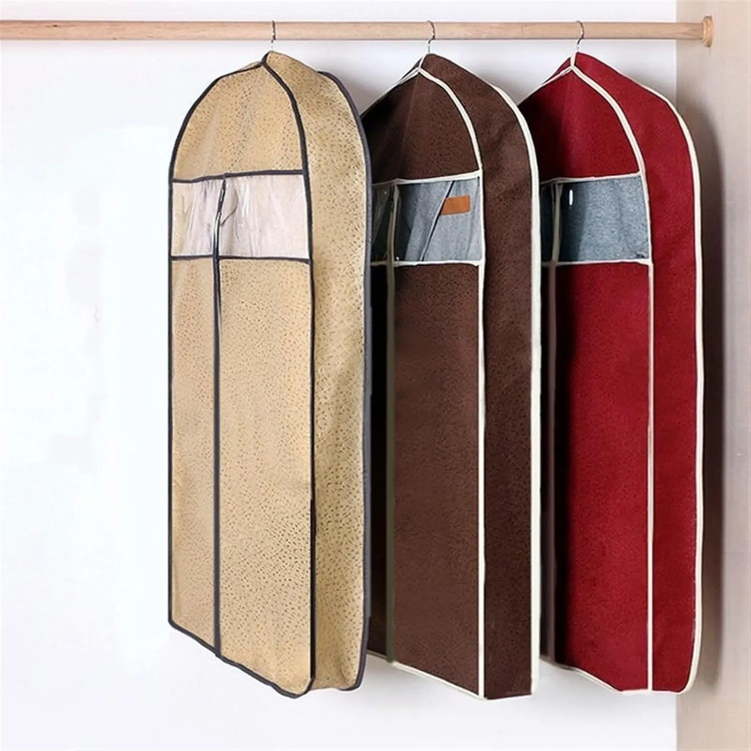 Garment Bags Breathable Coat Fur Dust Cover, Three-dimensional Clothing Dust Cover Hanging Bag, Clothing Dust Bag Coat Cover Clothing dust Cover (Color : B, Size : M)