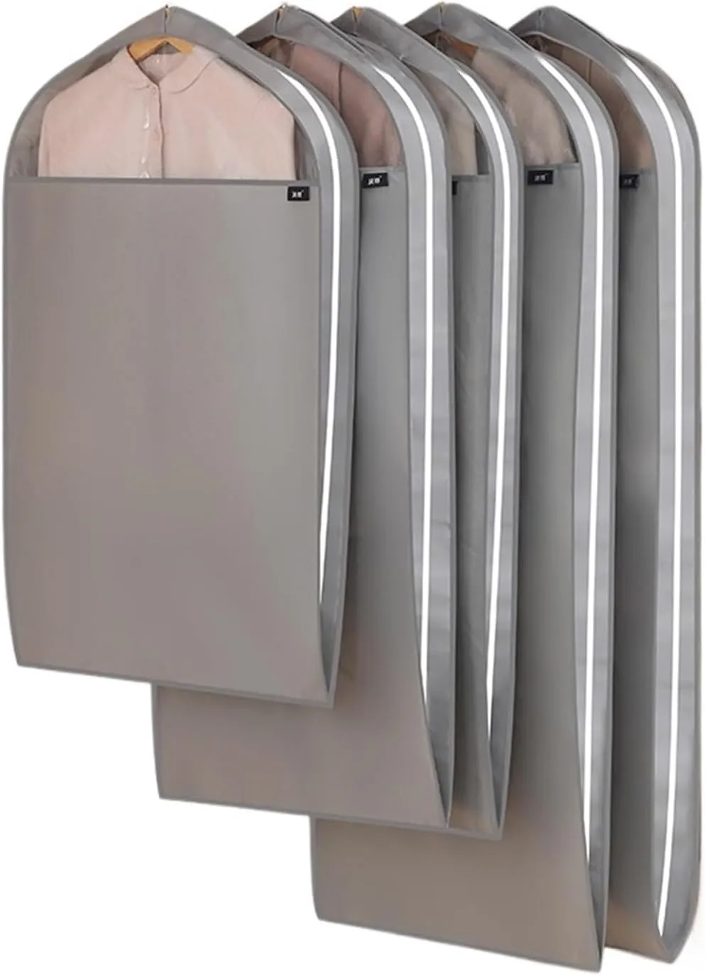 Garment Bags Three-dimensional Clothing Dust Cover, Breathable Clothing Storage Suit, Cloth Coat Cover Down Jacket Hanging Bag Clothing dust Cover (Color : B, Size : 60 * 130 * 11cm)