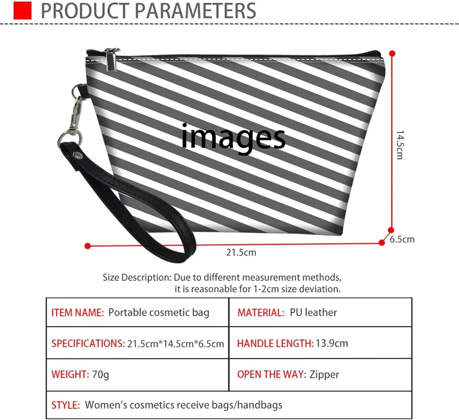 Giraffe Cosmetic Bag Small Makeup Bag Cosmetics Bags PU Leather Storage Pouch Multifunctional Travel Small Zipper Organizer for Beach School Workout Home
