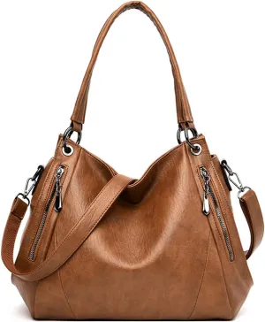 Hobo Bags for Women Leather Purses and Handbags Large Hobo Purse Shoulder Bags with Adjustable Shoulder Strap