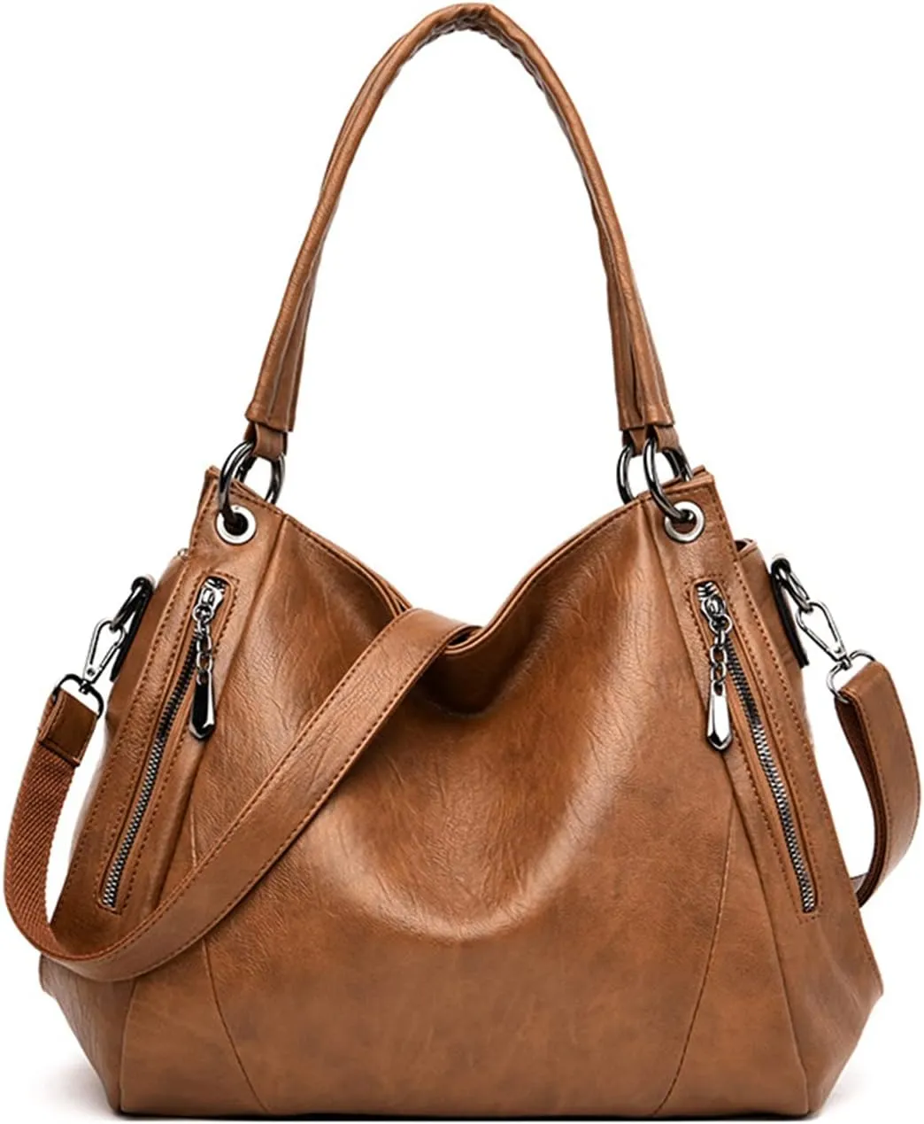 Hobo Bags for Women Leather Purses and Handbags Large Hobo Purse Shoulder Bags with Adjustable Shoulder Strap