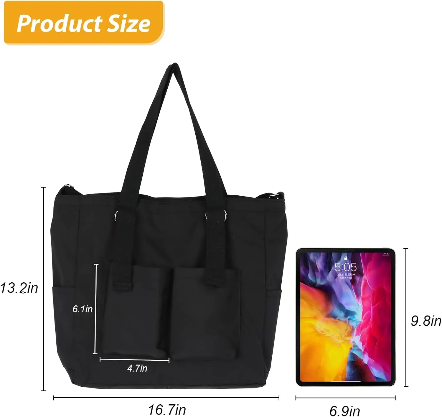 Hobo bags, handbags for women, large-capacity nylon shoulder bags with multiple carrying methods