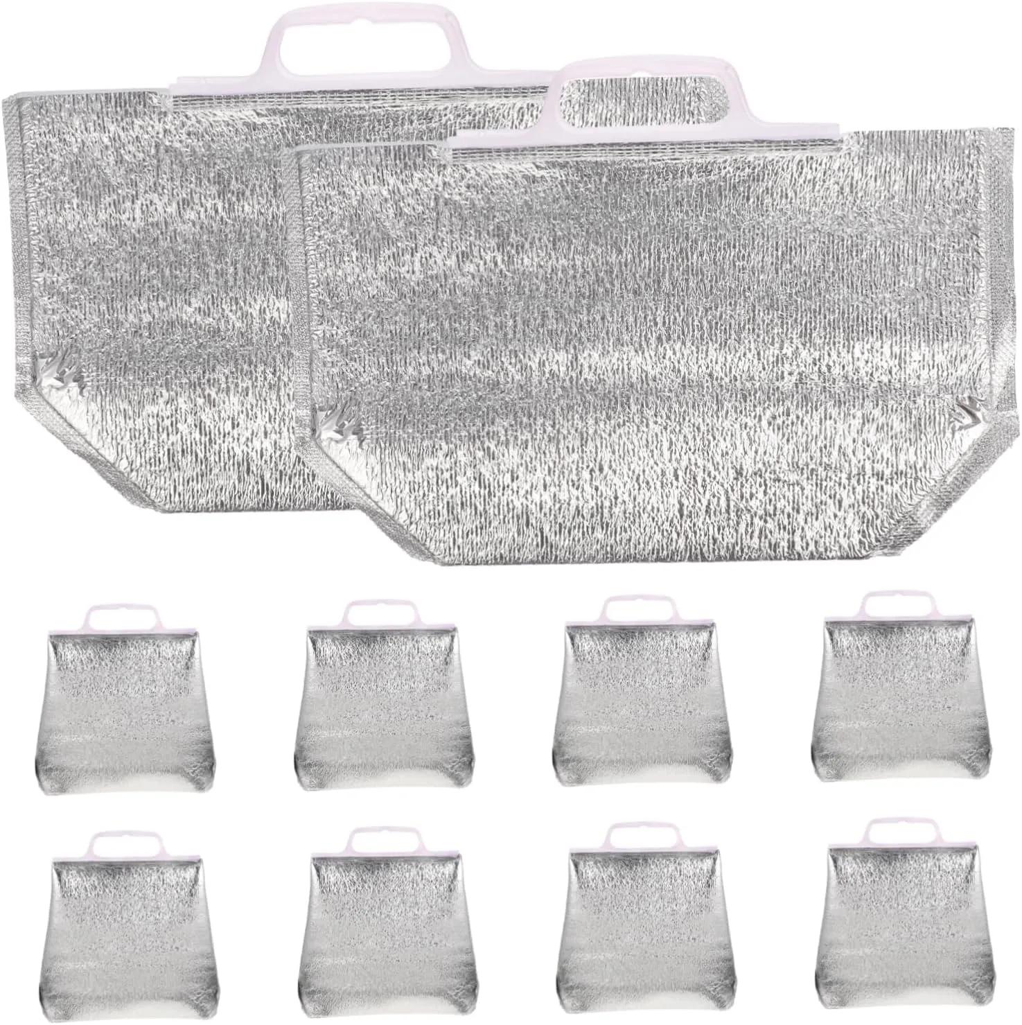 Homoyoyo 10pcs Insulated-grocery Food Bag Xxxl Thermal Bag Cold Lunch Bag Large Capacity
