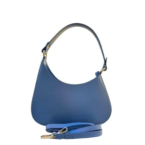 Ivan Troy Elegant Lala Leather Handbag - Italian Craftsmanship | Italian Shoulder Bag for Women (Blue)