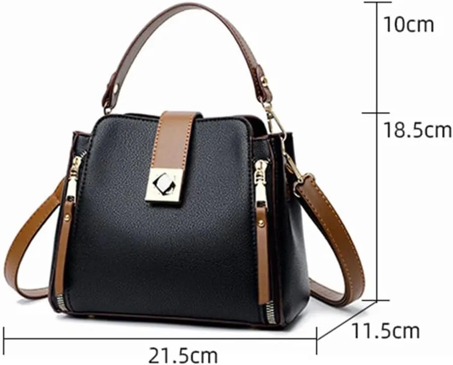 JSEIAJB Women's Small Bucket Shoulder Bags Gift Bags Ladies Casual Solid Colour Tote Handbag