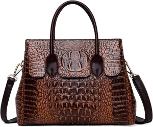 Ladies Handbags Crocodile Gift Large Capacity Multifunctional Shoulder Tote Bag