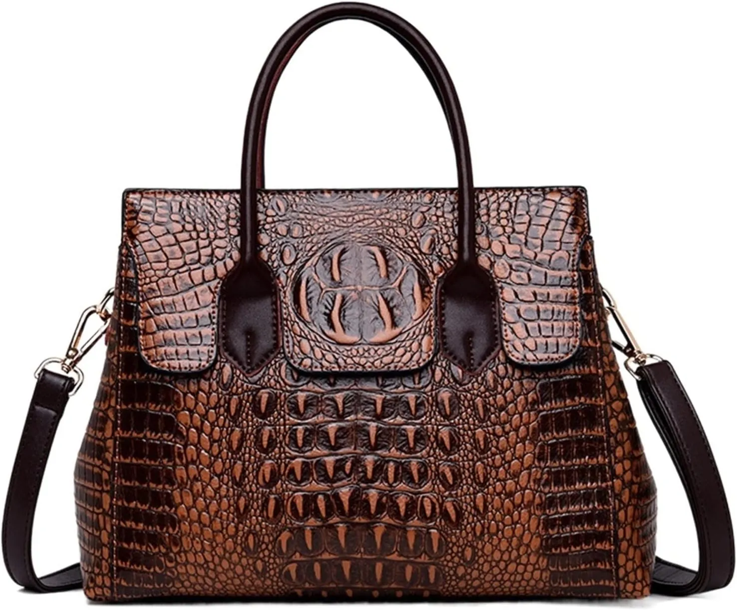 Ladies Handbags Crocodile Gift Large Capacity Multifunctional Shoulder Tote Bag
